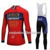 Conjunto Maillot + Culotte largo con tirantes 2018 Bahrain-Merida N001